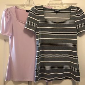 Bundle 2 Express Puff Sleeve Blouses - Sz Medium